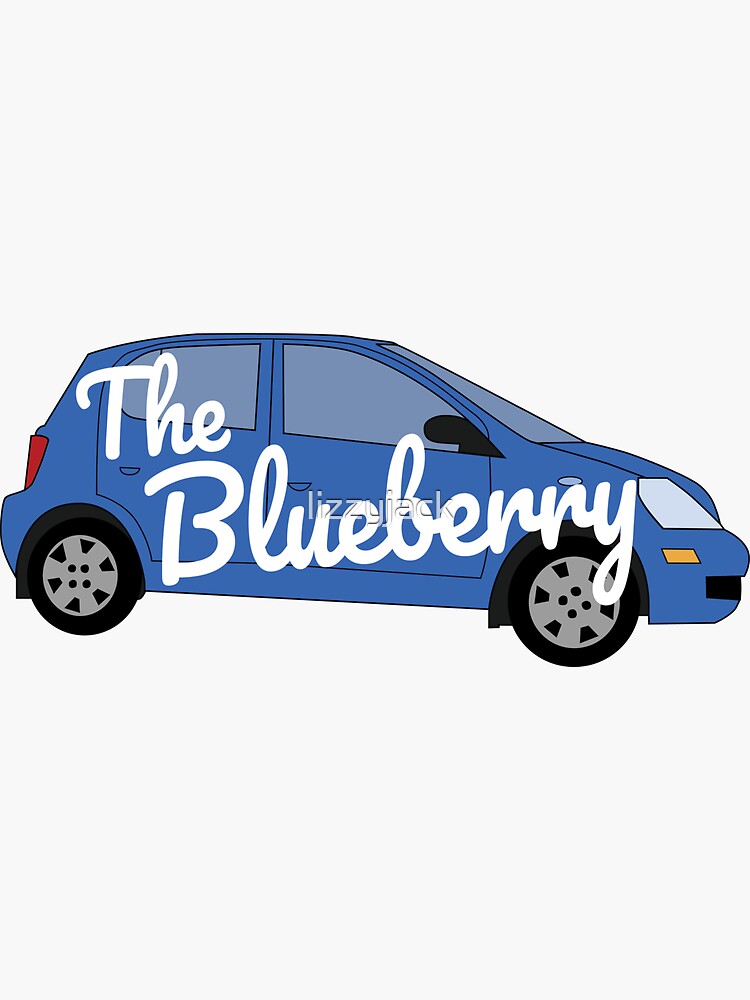 "Psych The Blueberry" Sticker for Sale by ashleyfricker Redbubble