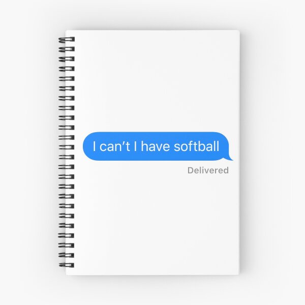 Item preview, I Can’t I Have Softball (Uppercase) designed and sold by DulceDesigns.