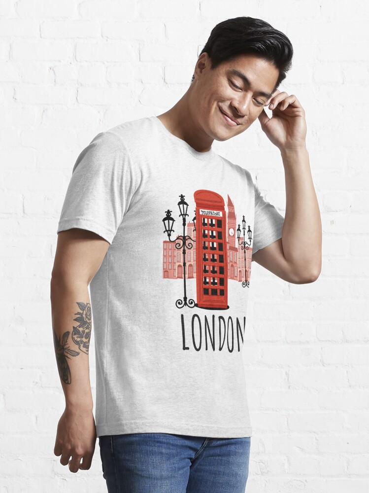 London Town Design Picture Unisex Souvenir Tee T.Shirts Tops