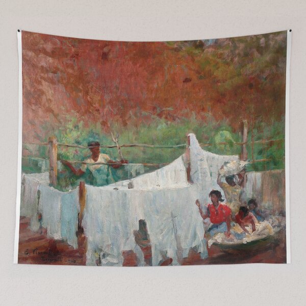 Item preview, Eliseu Visconti - Clothes hanging on the line designed and sold by Impressionist Masters.