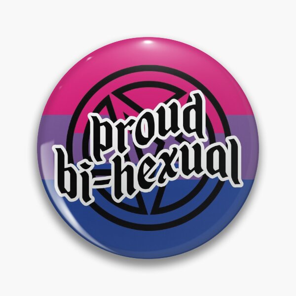 Item preview, Proud Bi-Hexual - Witchy Bisexual Pride Flag designed and sold by glittergoreart.