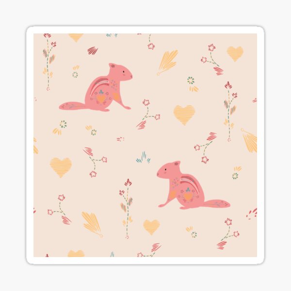Cross-Stitch Appalachia: Chipmunks Sticker