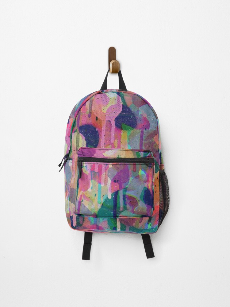 Abstract Rainbow Spray Paint Splatter | Backpack