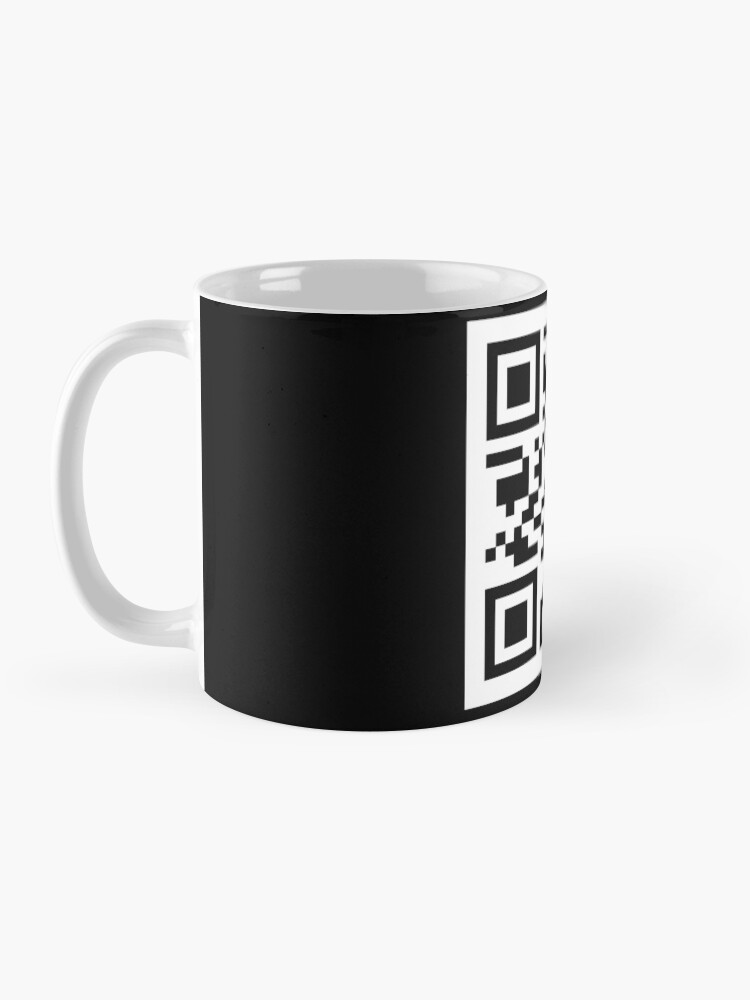 Rick Roll QR code' Two-Tone Mug