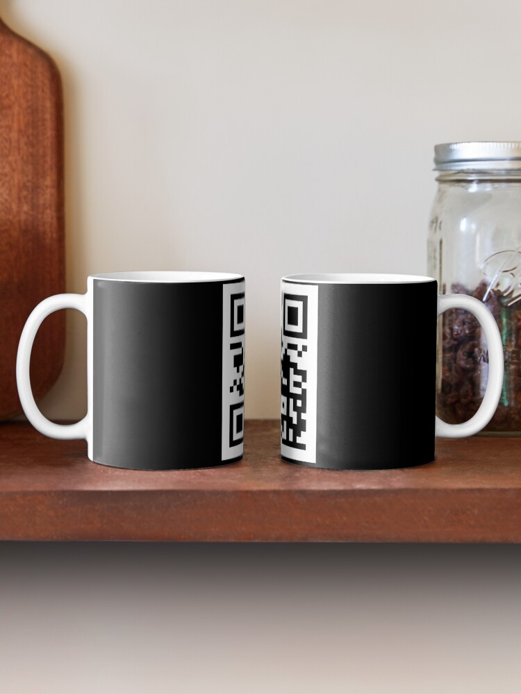 Rick Roll QR code' Two-Tone Mug