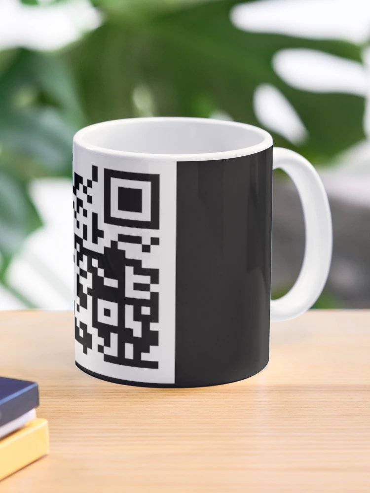 Rick Roll QR code' Two-Tone Mug