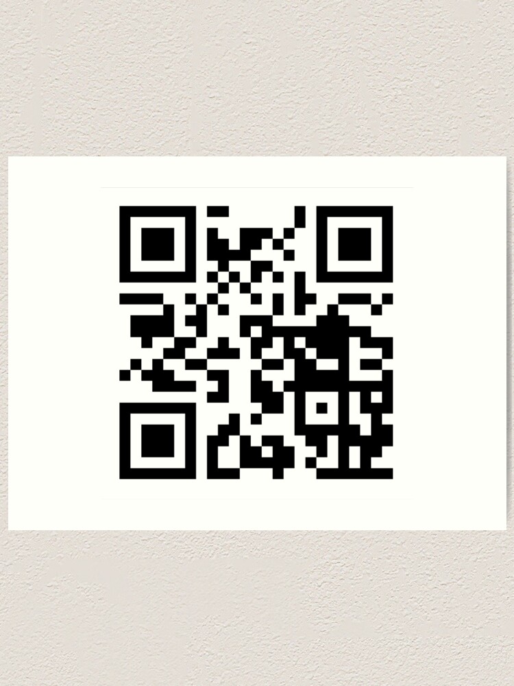 Rick Roll Link QR Code | Canvas Print