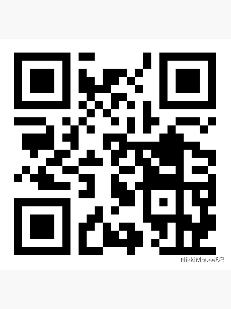 Rick Roll - QR Code | Art Print