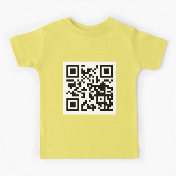 Rick Roll - QR Code Kids T-Shirt for Sale by NikkiMouse82