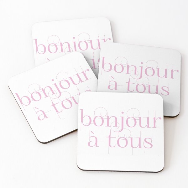 Item preview, Bonjour À Tous (Hello Everyone) in Pink designed and sold by denisethorn.
