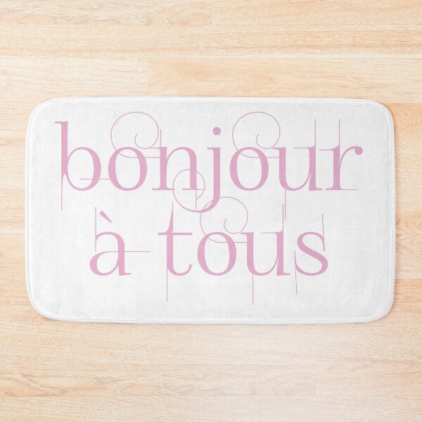 Item preview, Bonjour À Tous (Hello Everyone) in Pink designed and sold by denisethorn.