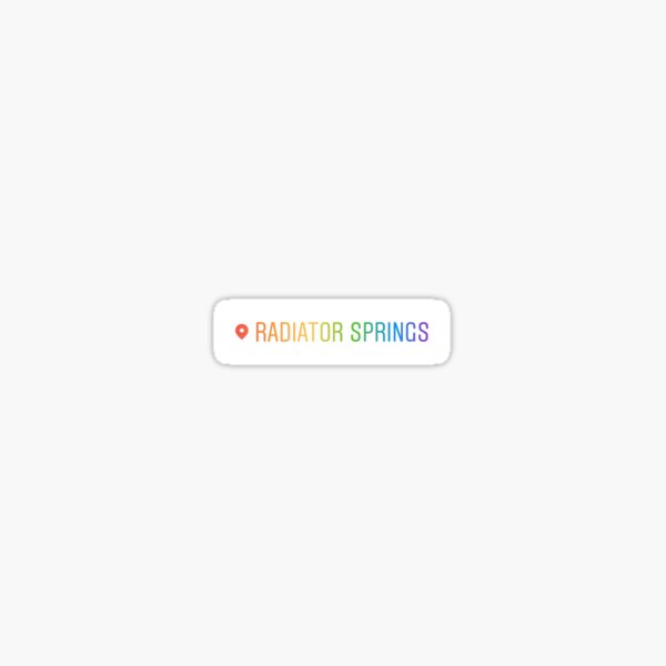 Radiator Springs Sticker