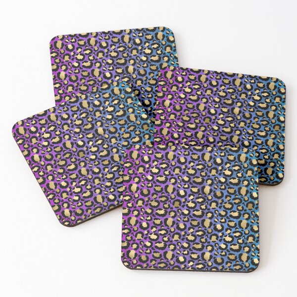 Item preview, Ombre Blue and Purple Leopard designed and sold by sunshine64.
