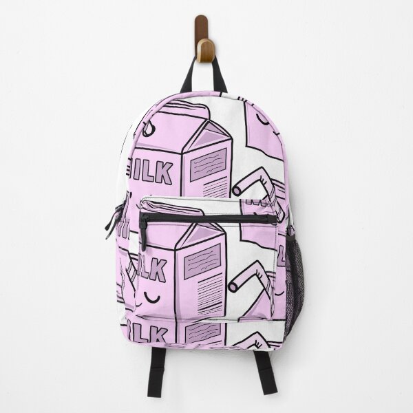Vista previa del artículo con la obra «Cartón de leche pastel kawaii l tumblr rosa pastel estético cartón de leche», diseñado y vendido por Bossin.