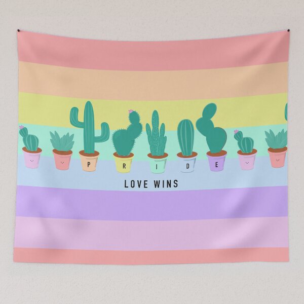 Item preview, Pride Flag Cacti designed and sold by murphydesigns.