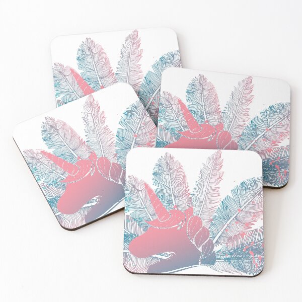 Item preview, Gradient Unicorn feathers  designed and sold by Dead-Famous.