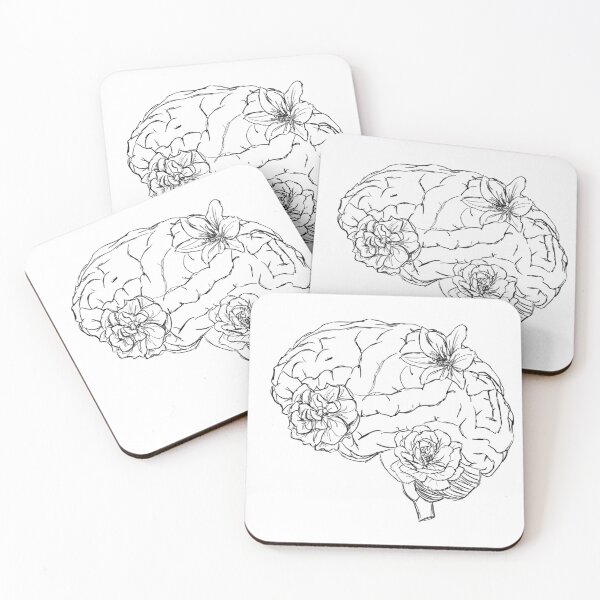 Item preview, Neuroscience Floral Brain designed and sold by erinnicolec.