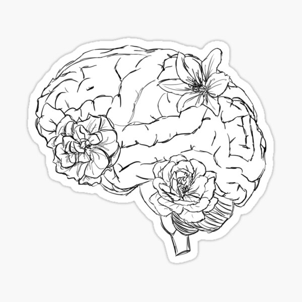 Item preview, Neuroscience Floral Brain designed and sold by erinnicolec.