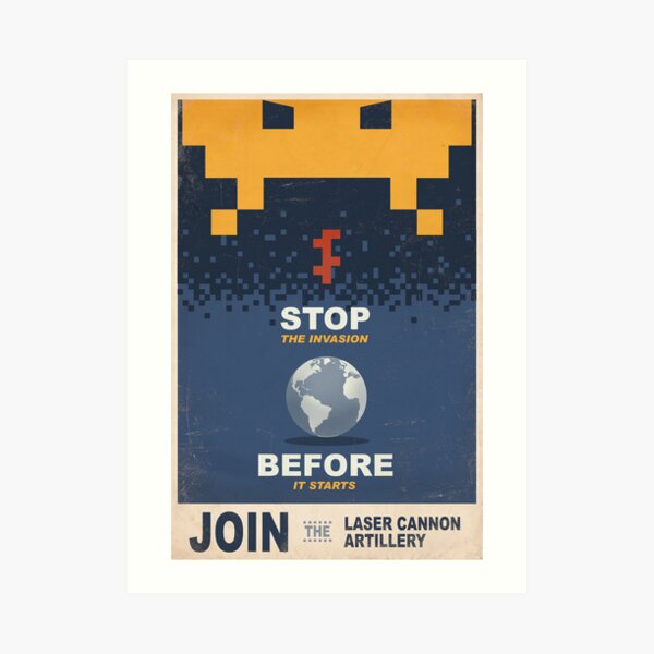 Join the Laser Canon Artillery Art Print