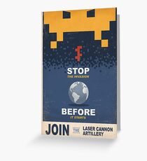 Join the Laser Canon Artillery Greeting Card
