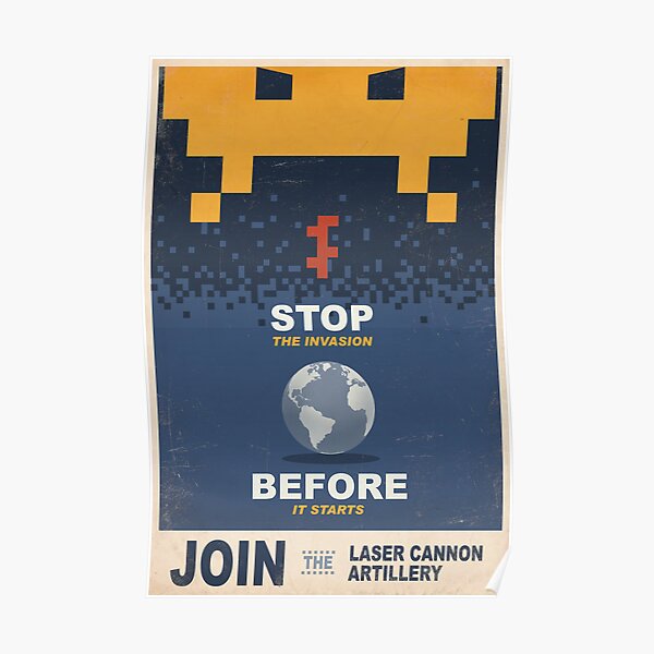 Join the Laser Canon Artillery Poster