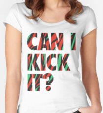 Just Kick It? Women's Fitted Scoop T-Shirt