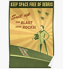 Keep Space Free of Debris Poster