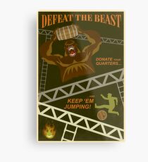 Defeat the Beast Metal Print