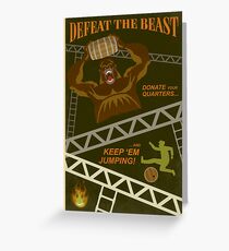 Defeat the Beast Greeting Card