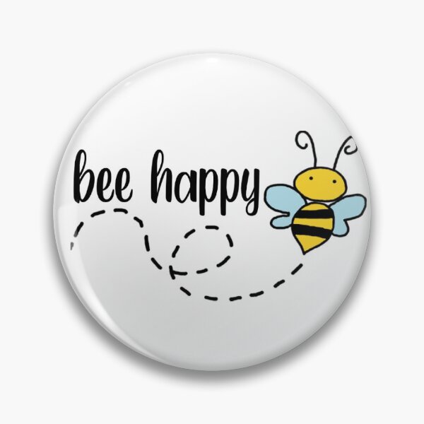 Item preview, bee happy sticker designed and sold by SparklyAlbert.