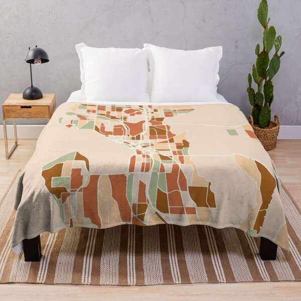 Artikelvorschau, SEATTLE WASHINGTON CITY MAP EARTH TONES entworfen und verkauft von deificusArt.