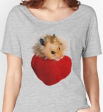 Hamster with Heart Women's Relaxed Fit T-Shirt