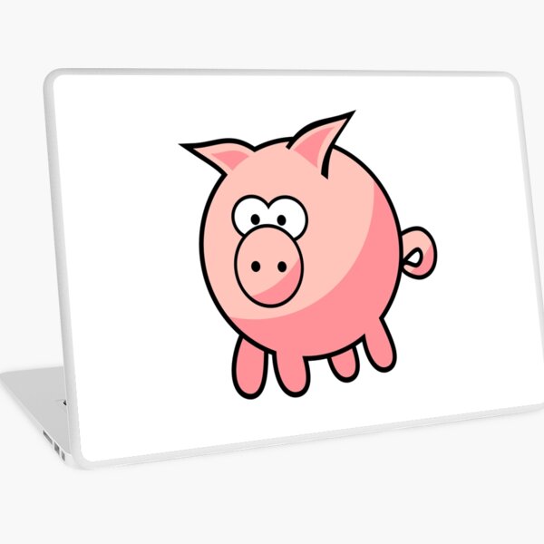 Cute Pink Cartoon Pig Piggy Piglet Laptop Skin By Malakouais Redbubble - bunny cute piggy character skin roblox bunny laptop schutzhulle teepublic de