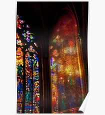 Stained Glass Reflections Poster