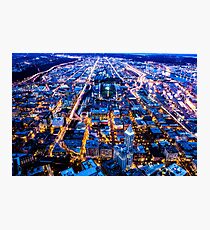 South Seattle at Twilight Photographic Print