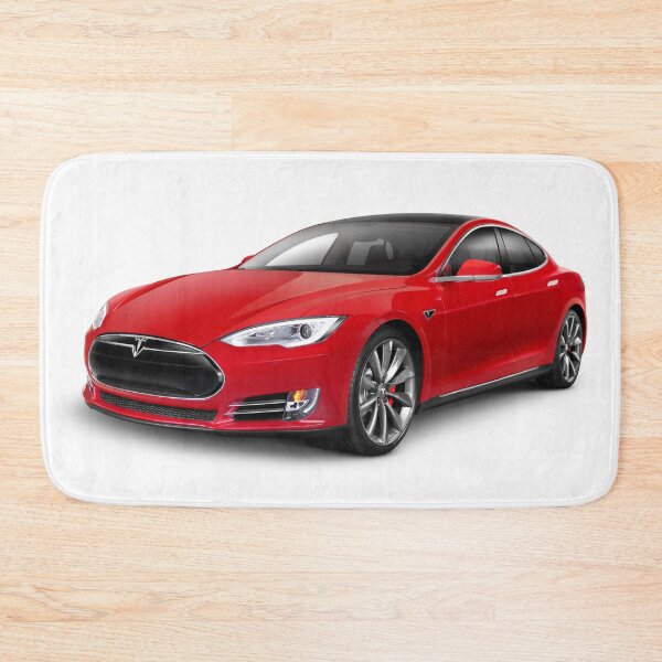Item preview, Tesla Model S red luxury electric car photo print designed and sold by MaximImages .com Exquisite Arts.