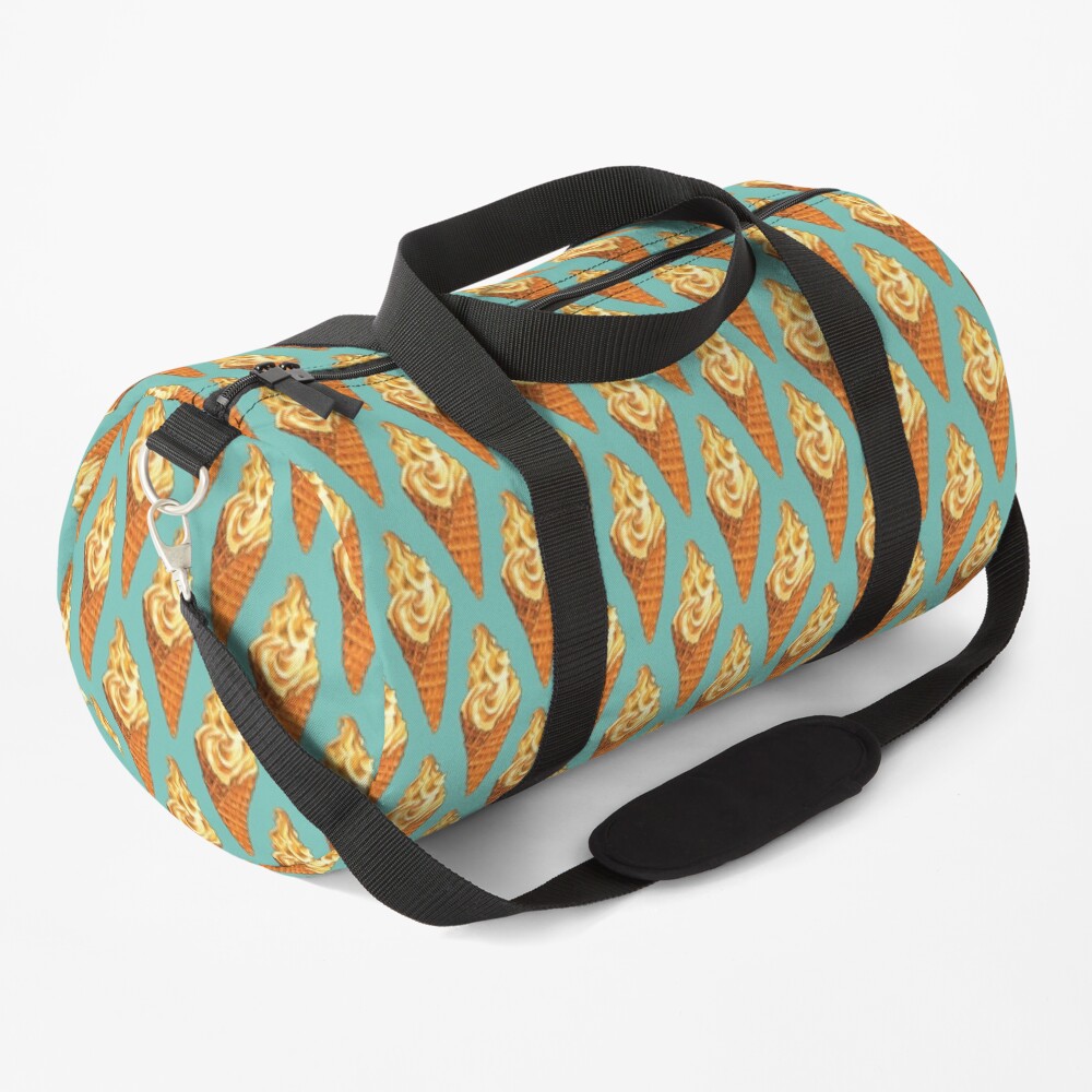 Vanilla Soft Serve Pattern Duffle Bag