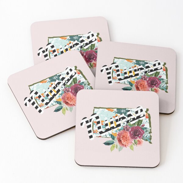 Item preview, South Dakota Nurse Floral Watercolor designed and sold by AZGuzmans.