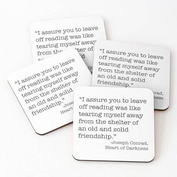 Item preview, Joseph Conrad Reading Quote designed and sold by BeccaC27.