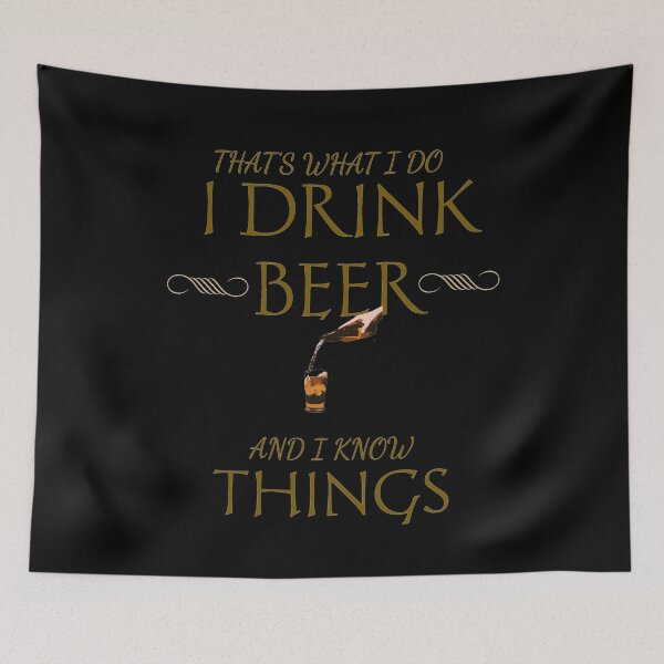 Item preview, Drink beer and know things designed and sold by Monkey204.