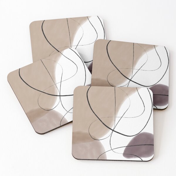 Item preview, Earth Tones Organic Shapes designed and sold by trajeado14.