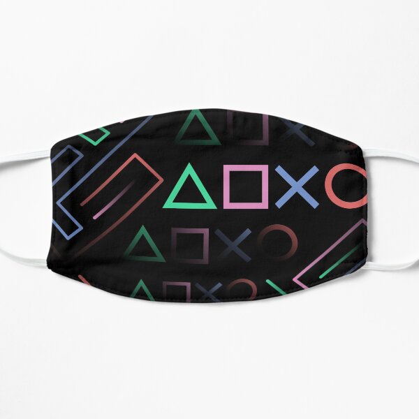 Digital Classic Gamer Icons Pop Art Flat Mask