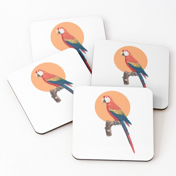Item preview, Colorful Scarlet macaw designed and sold by GreyhavenBirds.