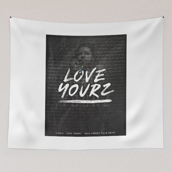Item preview, Love Yourz by J. Cole Lyric Poster designed and sold by Cullen Lampman Graphic Design & Photography.