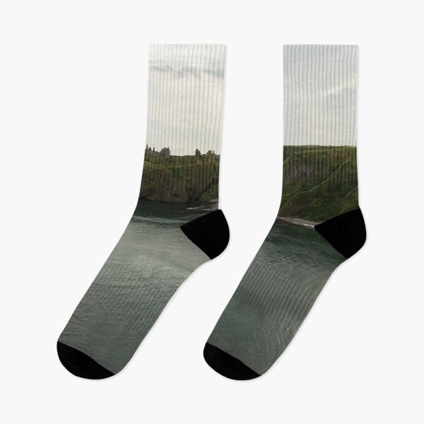 Item preview, Dunnottar Castle Scotland in Evocative Greens designed and sold by Georgia Mizuleva.
