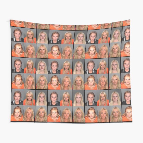 LINDSAY LOHAN MUGSHOTS Tapestry