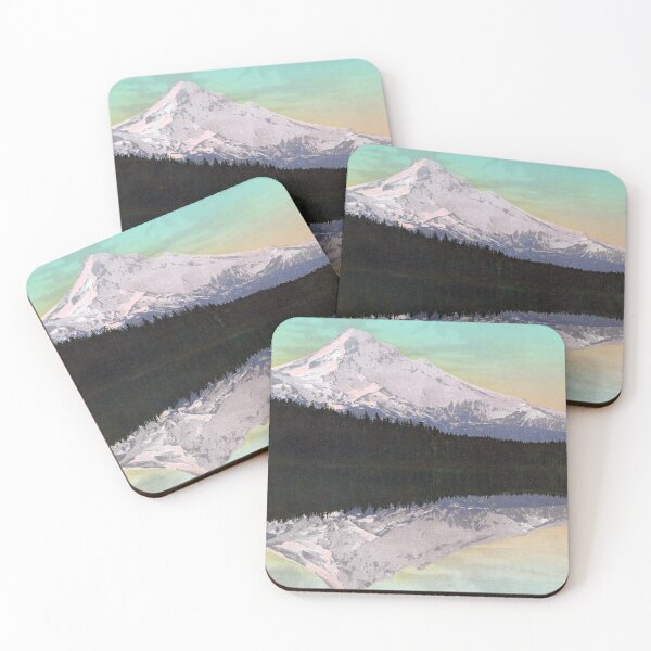 Item preview, Mount Hood from Lost Lake - Circa 1900 Photochrom designed and sold by warishellstore.