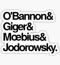 Jodorowsky's Dune - O'Bannon, Giger, Moebius and Jodorowski Sticker