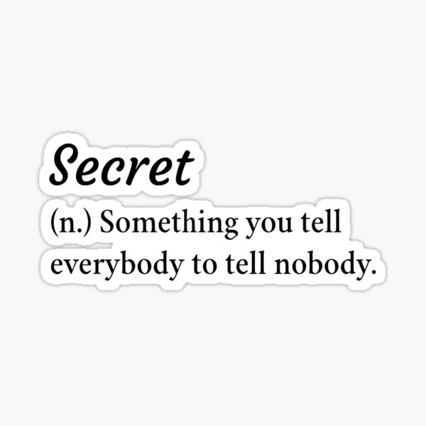 Item preview, Secret Definition designed and sold by ArtsyKiwiPops.