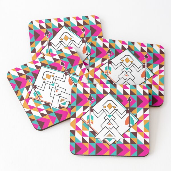 Item preview, Nubian Home Guardian Motifs on Retro Background designed and sold by Nobiya.